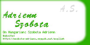 adrienn szobota business card